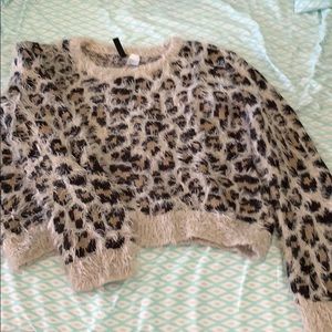 Cheetah pattern sweater